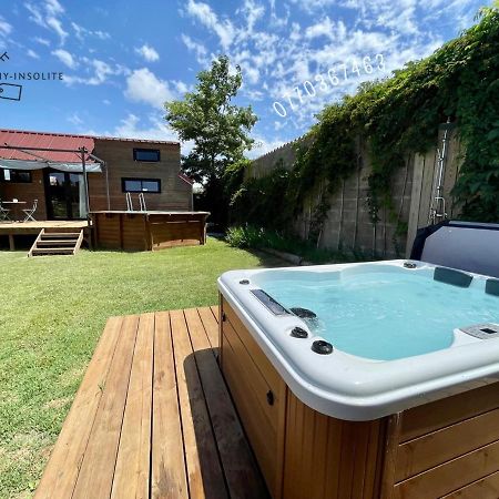 Myinsolite - Tiny-House, Jacuzzi, Brasero, Piscine إج مورت المظهر الخارجي الصورة