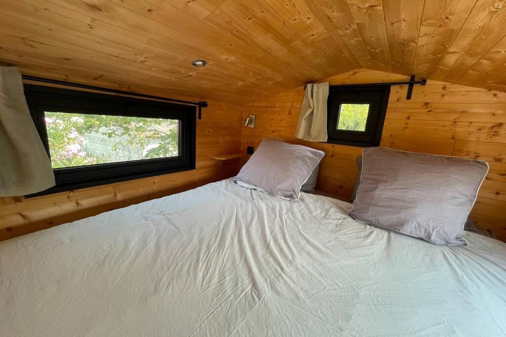 Myinsolite - Tiny-House, Jacuzzi, Brasero, Piscine إج مورت المظهر الخارجي الصورة