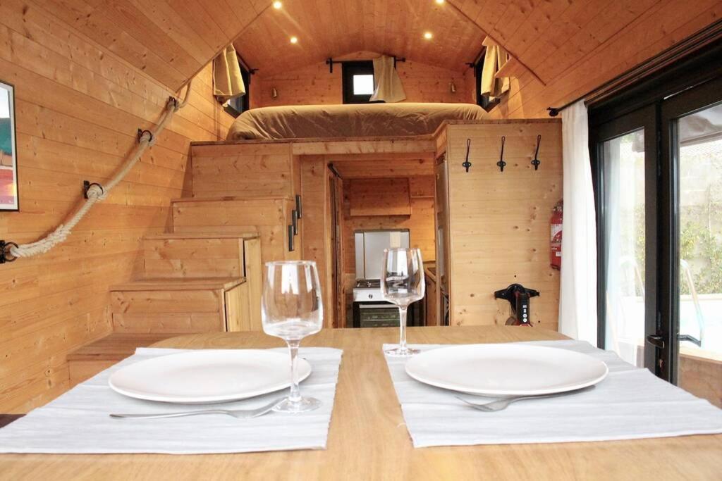 Myinsolite - Tiny-House, Jacuzzi, Brasero, Piscine إج مورت المظهر الخارجي الصورة