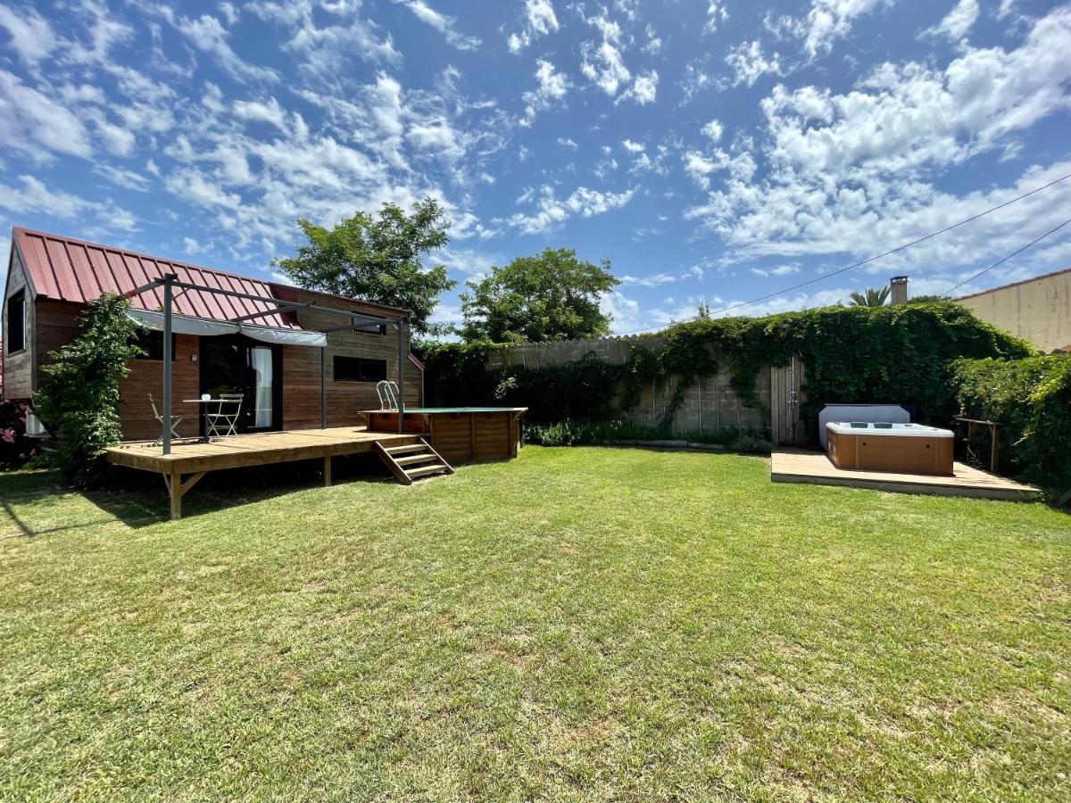 Myinsolite - Tiny-House, Jacuzzi, Brasero, Piscine إج مورت المظهر الخارجي الصورة